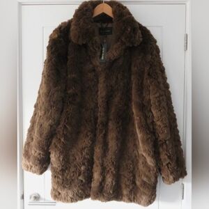 Brown Faux Fur Coat